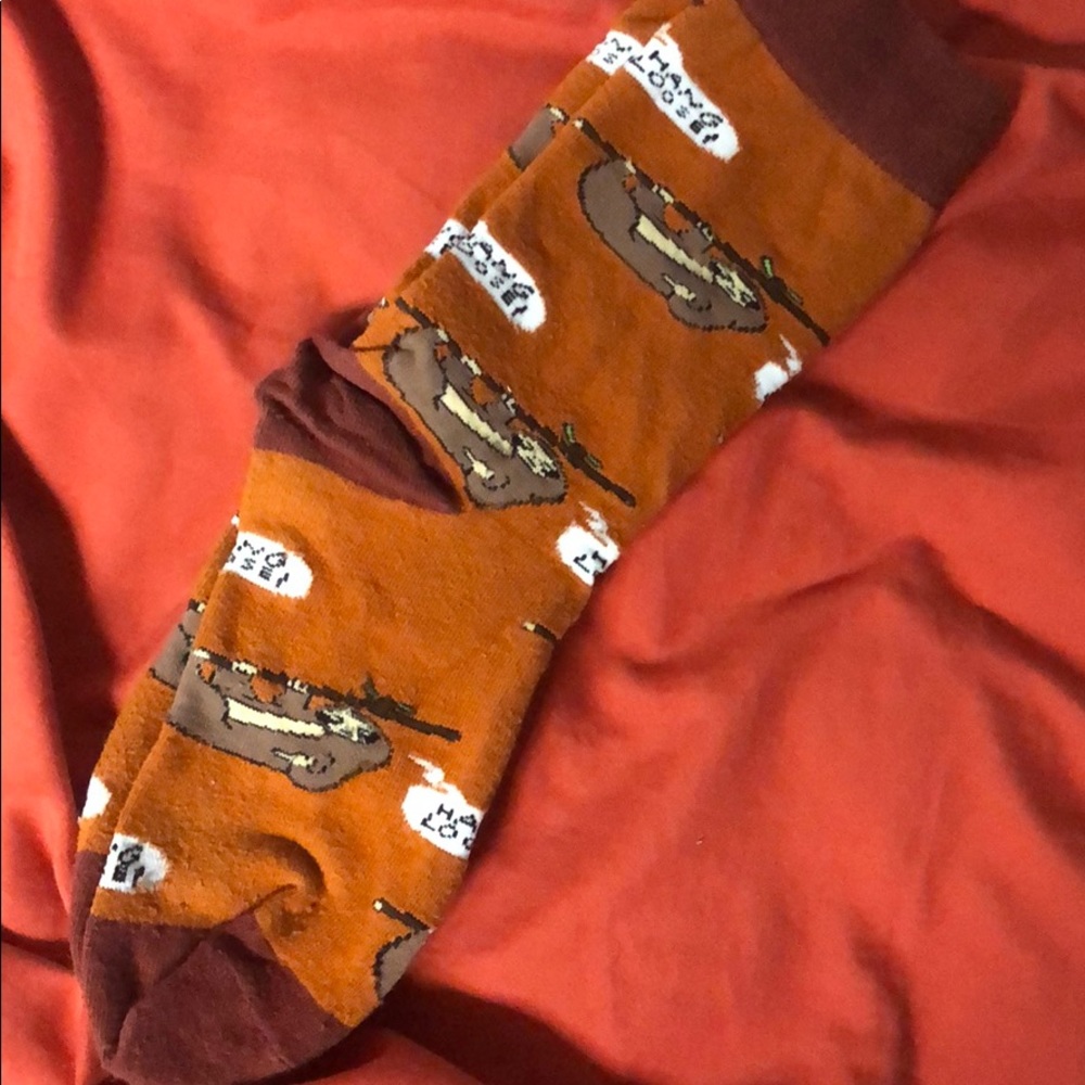 J. Crew dress socks  “hang loose”